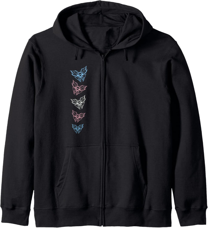 Subtle Transgender FTM MTF Gothic Butterfly Trans Pride Flagge Kapuzenjacke