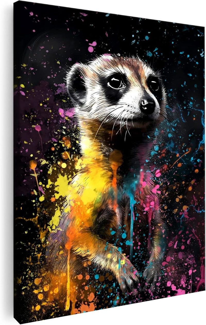 Artmazing | Erdmännchen Bild bunt | Poster & Kunstdrucke | Bild Erdmännchen | S-Art Bilder | Erdmänn