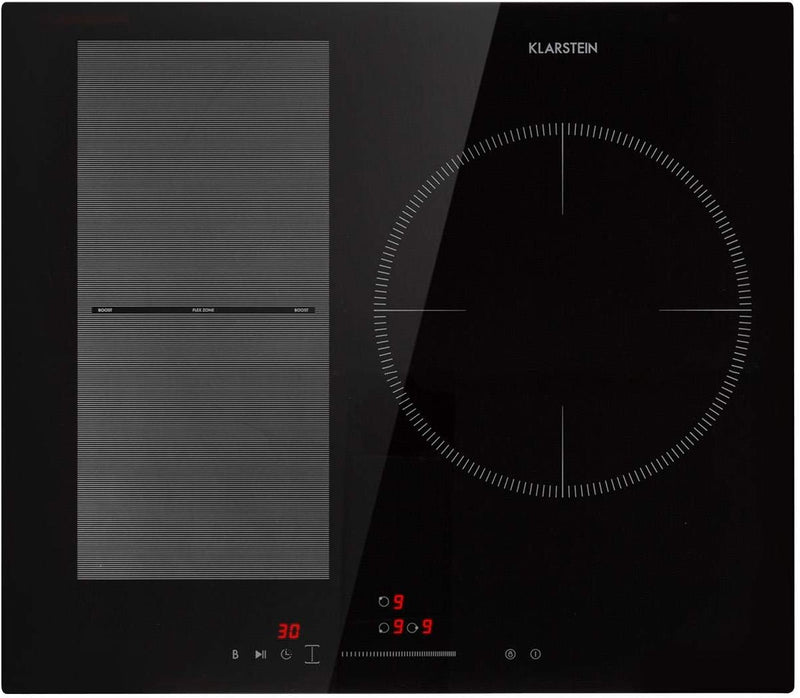 Klarstein Induktionskochfeld, Glaskeramik Kochfeld, Induktionskochfeld mit 3 Platten, Einbau-Indukti