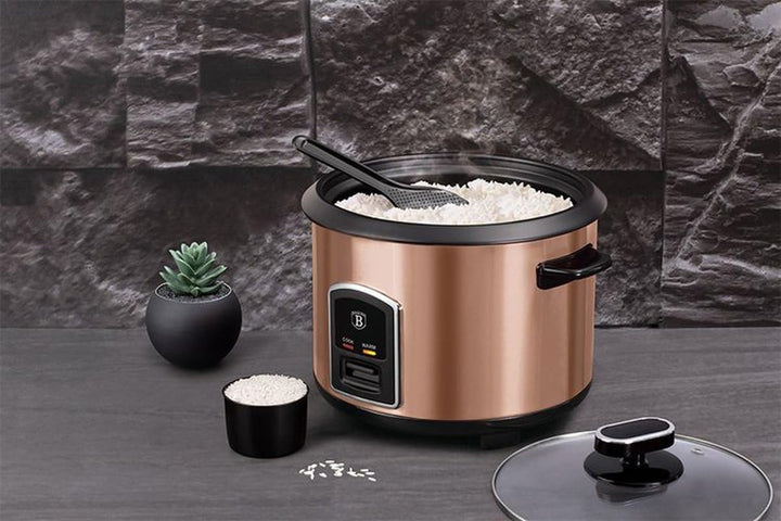 Electric rice cooker, rose gold