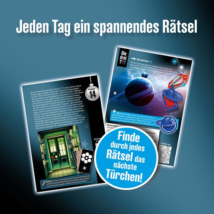 Die DREI ??? Adventskalender 2025 von Kosmos 632656, Löse die 24 Rätsel der geheimnisvollen Sternwar