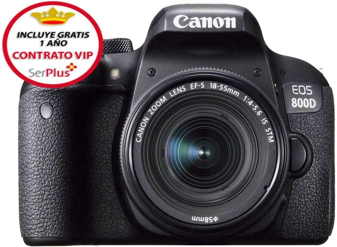 Canon EOS 800D SLR-Digitalkamera,Schwarz EOS 800D + Objektiv EF-S 18-55 mm IS STM Einzigartig, EOS 8