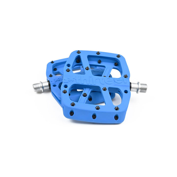 e*thirteen Components Base Flat Pedale Blau Einheitsgrösse, Blau Einheitsgröße