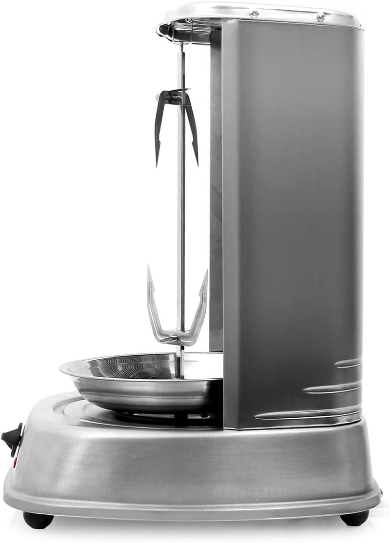 oneConcept Kebap Master - Dönergrill, Hähnchengrill, Gyrosgrill, Vertikalgrill, Drehgrill mit Drehsp