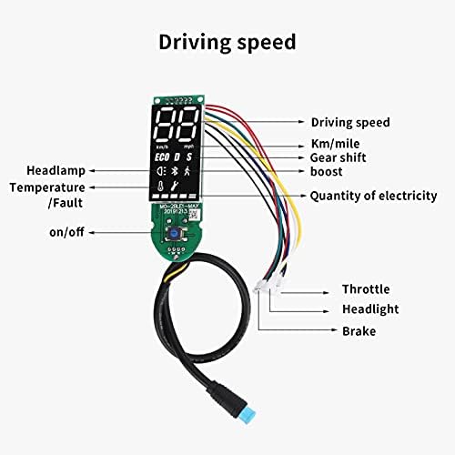 Tbest g30d 2 Display, Elektrische Roller BT Digital Display Dashboard Circuit Board Scooter Daten Pa