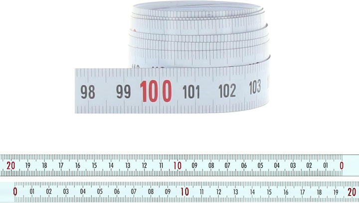 hedue® selbstklebendes Massband 10 m X191 - Massband selbstklebend , von rechts nach links von recht