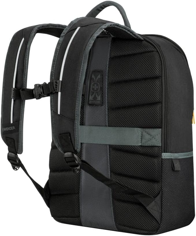 Wenger NEXT 23, Move, Gravity Black, Schwarz, 33cm x 45cm x 21cm, Schwarzer Rucksack