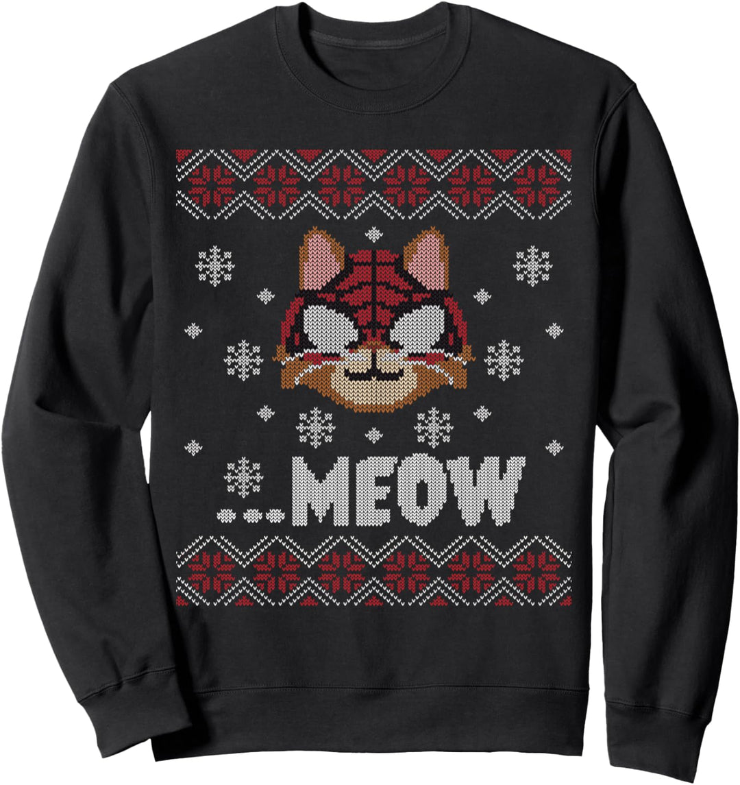 Marvel Spider-Man Miles Morales Game Spider-Cat Holiday Sweatshirt