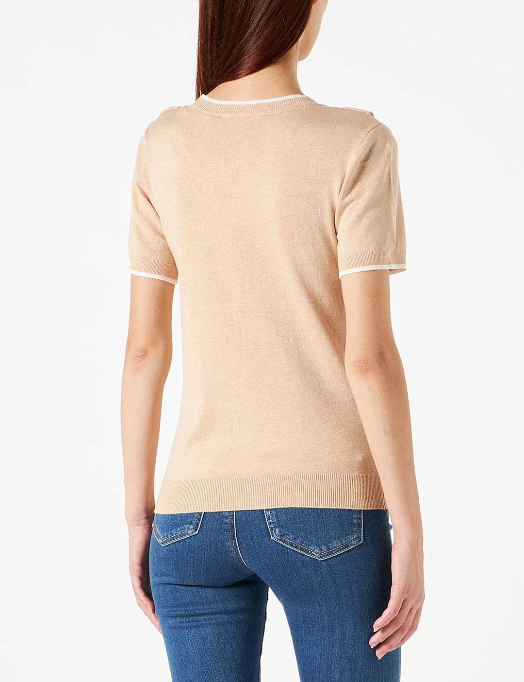 Naf Naf Damen Meryl Pullover S Beige, S Beige