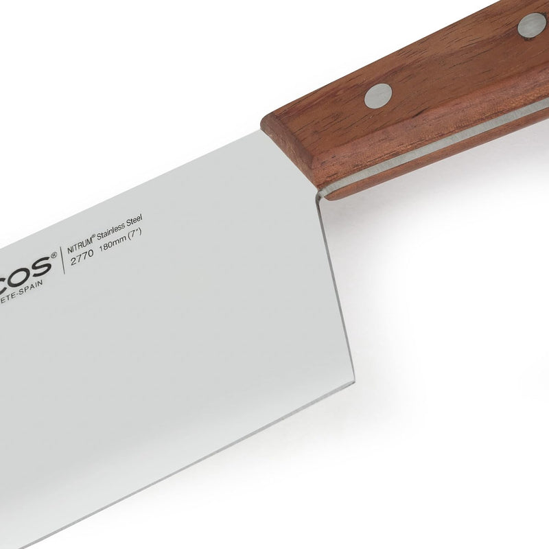 ARCOS Atlantik Küchenbeil aus rostfreiem geschmiedetem Stahl 180mm und Holzgriff, Professionelles Be