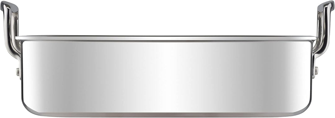 Le Creuset Quadratische Bratreine aus 3-ply Edelstahl, 26 cm, 96106026000000, 26 cm