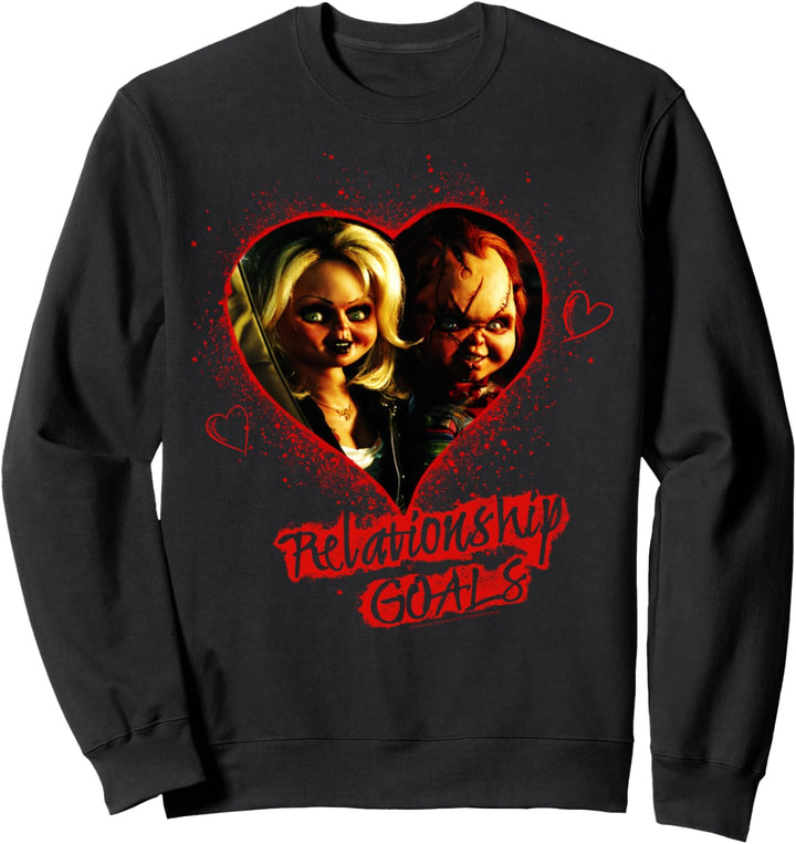 Child's Play Chucky And Tiffany Relationship Goals Sweatshirt