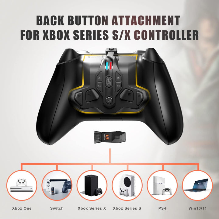 Paddles für Xbox Series S/X Controller,Rücktasten Ansatzstück mit 4 Paddeln kompatibel mit Xbox Seri