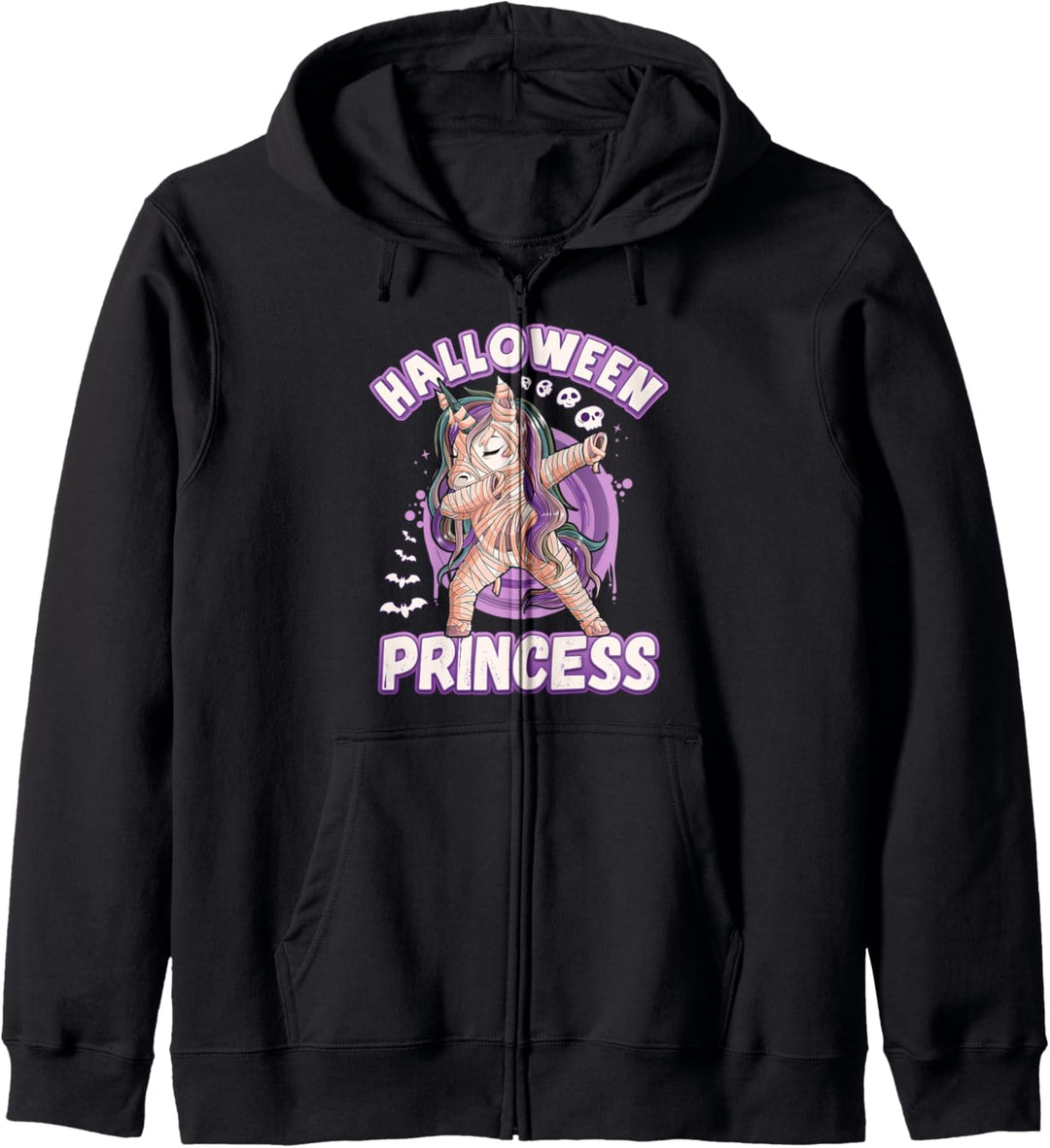 Halloween Prinzessin, Dabbing Einhorn Mumie, lila Kapuzenjacke