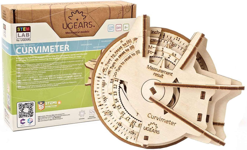 UGEARS STEM Lab 3D Puzzle - STEM Set - Modellbausatz aus Holz - Kreatives STEM Spielzeug mit App - M