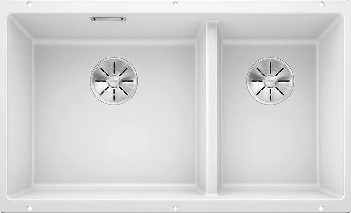 BLANCO SUBLINE 430/270-U | SILGRANIT weiss | Einbauart: Unterbau | Hauptbecken links | ohne Ablauffe