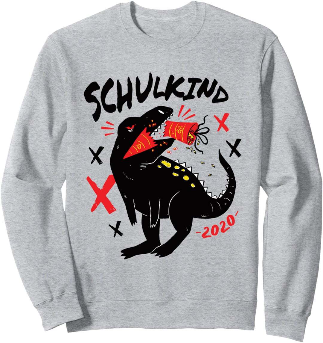 Endlich Schulkind T-Rex Einschulung Schultüte Sweatshirt