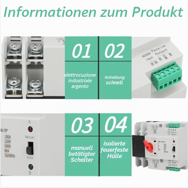 Dual Power Transfer Switch, Elektronisches Bauteil Konverter Generatorzubehör Übertragungsschalter S