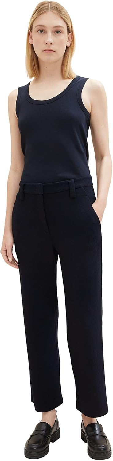 TOM TAILOR Damen Lea Straight Fit Hose 40W / 28L 10668-sky Captain Blue, 40W / 28L 10668-sky Captain