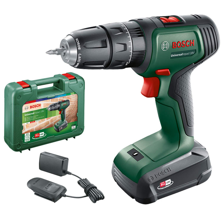 Bosch Home and Garden Bosch Akku Schlagbohrschrauber UniversalImpact 18 V (1 Akku, 18 Volt System, i