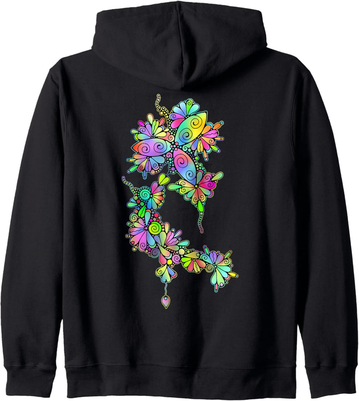 Sketching Art - Fantasy Flowers 3 - Fan Fun Kapuzenjacke