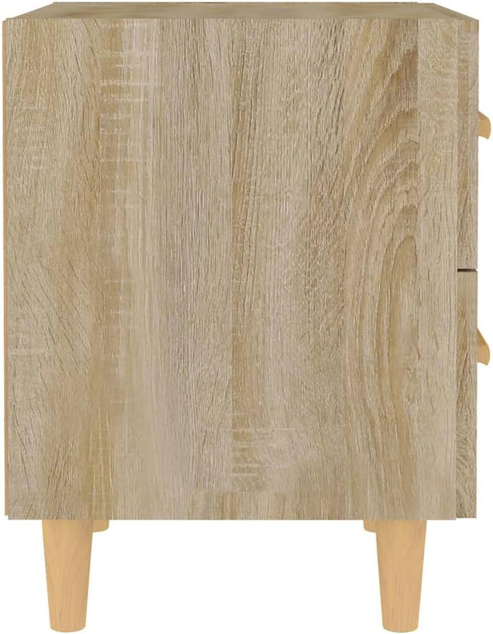 homiuse 44x40x47,5 cm 2 STK Nachttisch NachtkäStchen Sonoma-Eiche NachtischschräNke Mini Kommode Nac