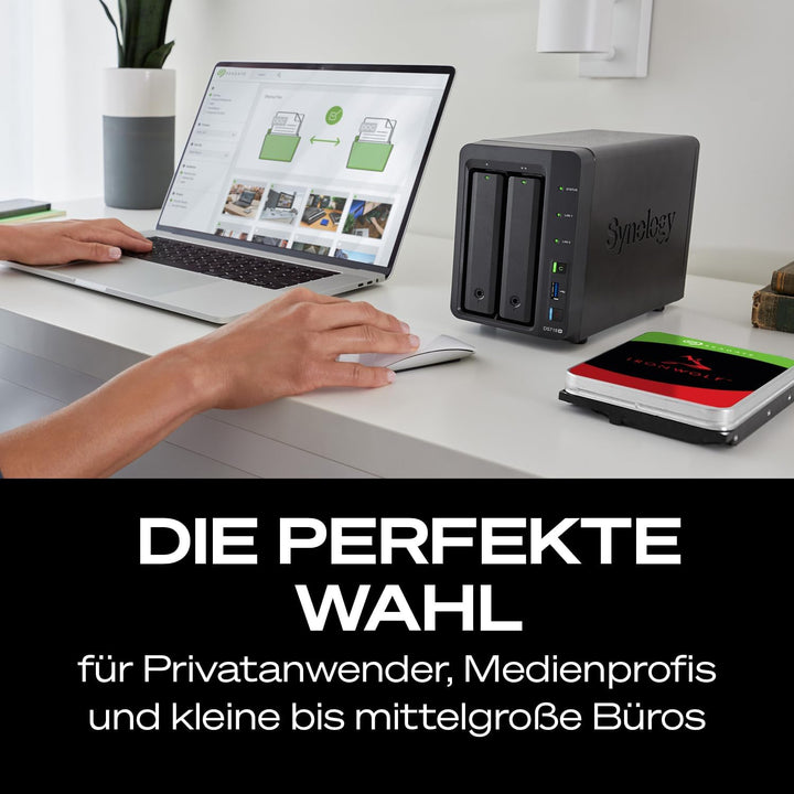 Seagate IronWolf 2 TB interne Festplatte NAS HDD, 3.5 Zoll, 5400 U/Min, CMR, 64 MB Cache, SATA 6 GB/