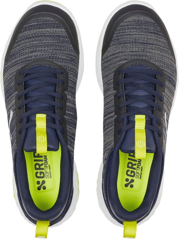 PUMA Herren Fusion Pro Golfschuh 43 EU Puma Navy Puma Silver Lime Smash, 43 EU Puma Navy Puma Silver