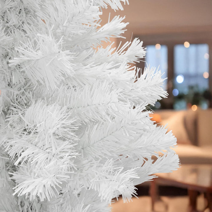 Künstlicher Weihnachtsbaum weiss inklusive Metall Ständer - 90 cm - Kunst Tannenbaum mit Baumständer