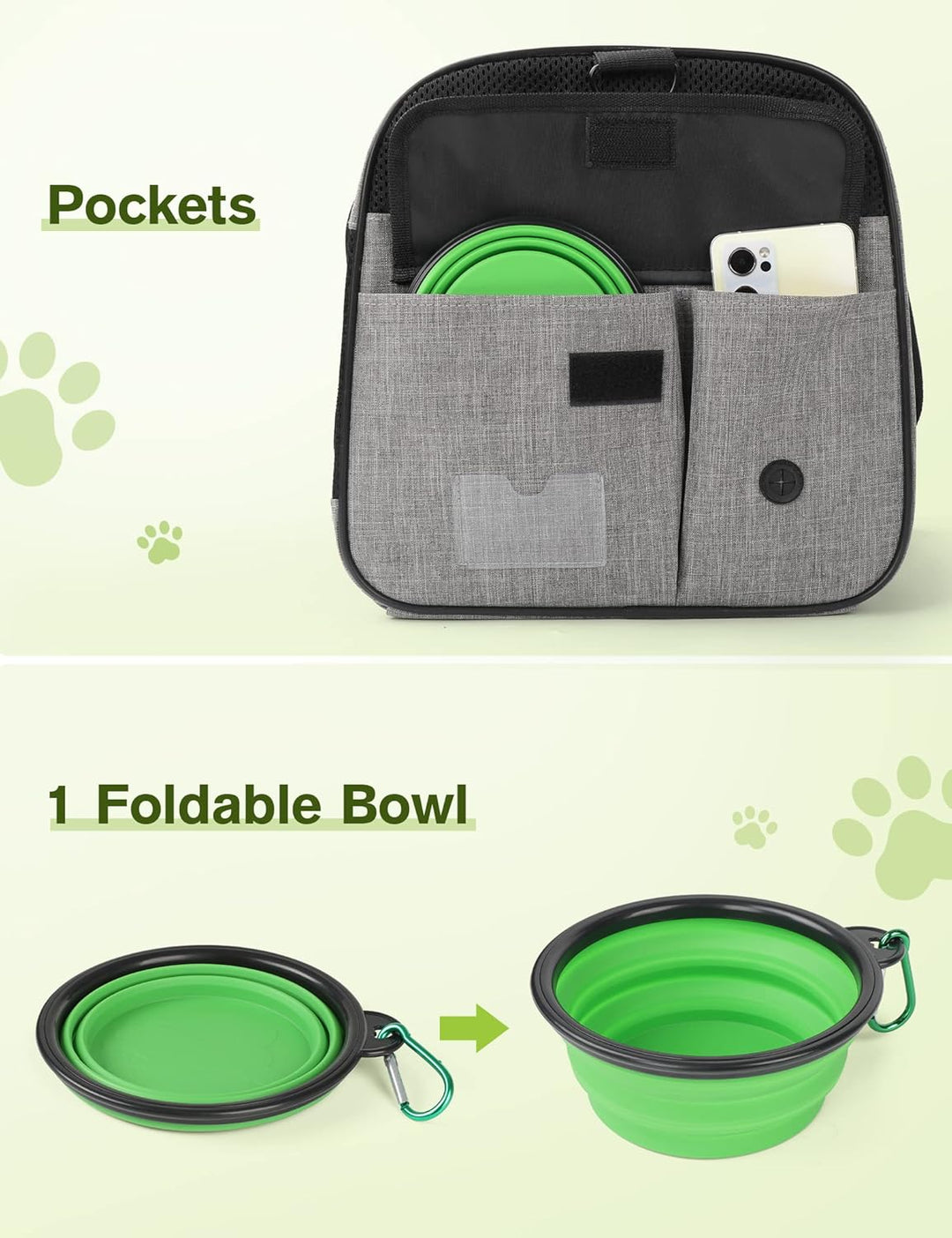 Pecute Katzentransportbox, Atmungsaktive Hundetasche Transportbox, Katzen Transportboxen Mit Verstel