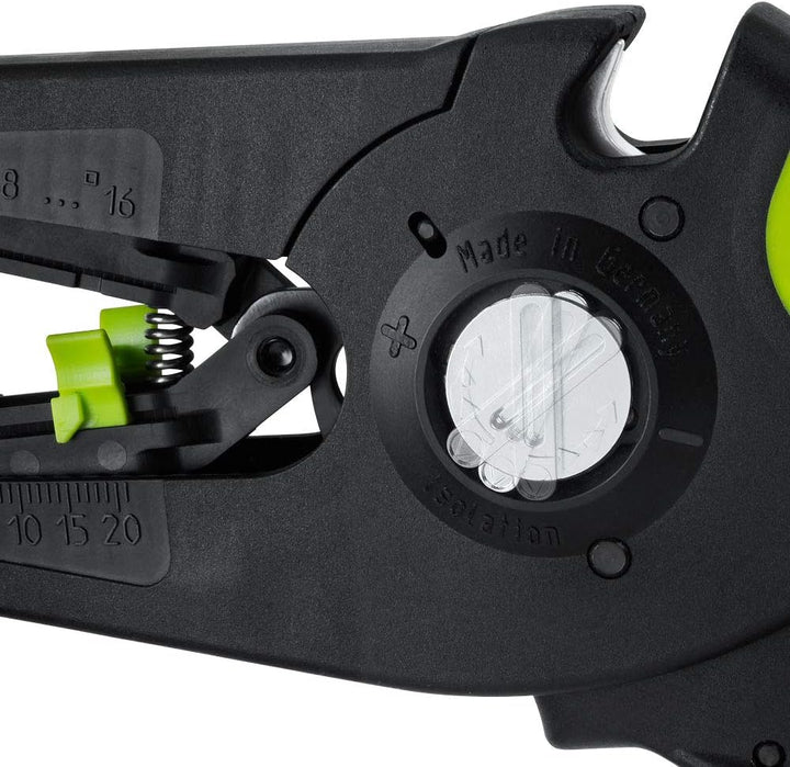 Rennsteig Abisolierzange MultiStrip 16 (Abisolierlänge einstellbar, 0,08 – 16 mm², Länge 195 mm, Mes