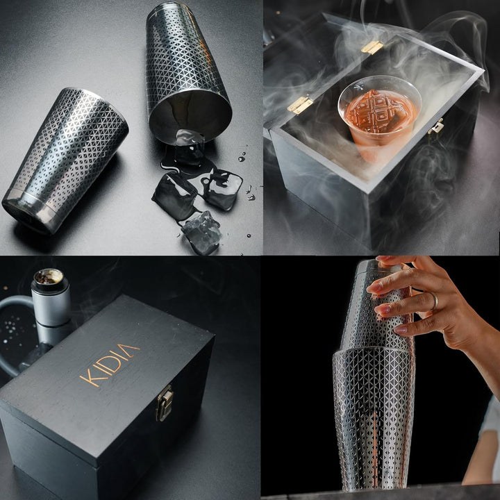 Kidia Boston Professional Shaker für Barkeeper Cocktail Shaker Bartender Kit Barkeeper Set aus Edels