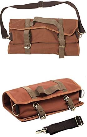 Cocktail Barman Canvas Set Tasche Barman Mixologie (Schwarz Gun Metall) (4 Farben erhältlich), Schwa