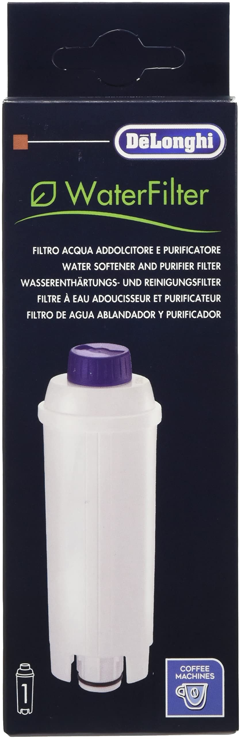 DeLonghi DLS C002 -Fluss direkten weiss – Wasserfilter (950 g, 73 x 38 x 165 mm)