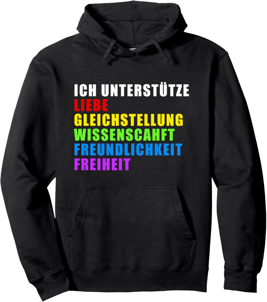 Ich Unterstütze Lgbt-Q Liebe Gleichstellung Schwulenstolz Pullover Hoodie