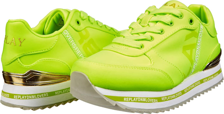 Replay Mädchen Penny Jr Lycra Sneaker 31 EU 2327 Yellow Fluo, 31 EU 2327 Yellow Fluo