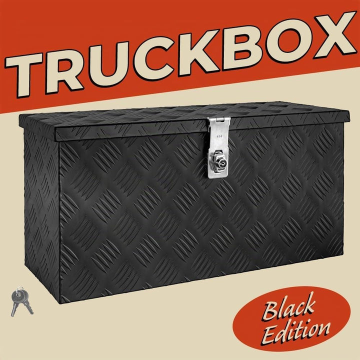 Trucky Truckbox Aluminium Abschliessbar Deichselbox Alu Kiste Anhängerbox | Modell Toolbox-1, 60x25x