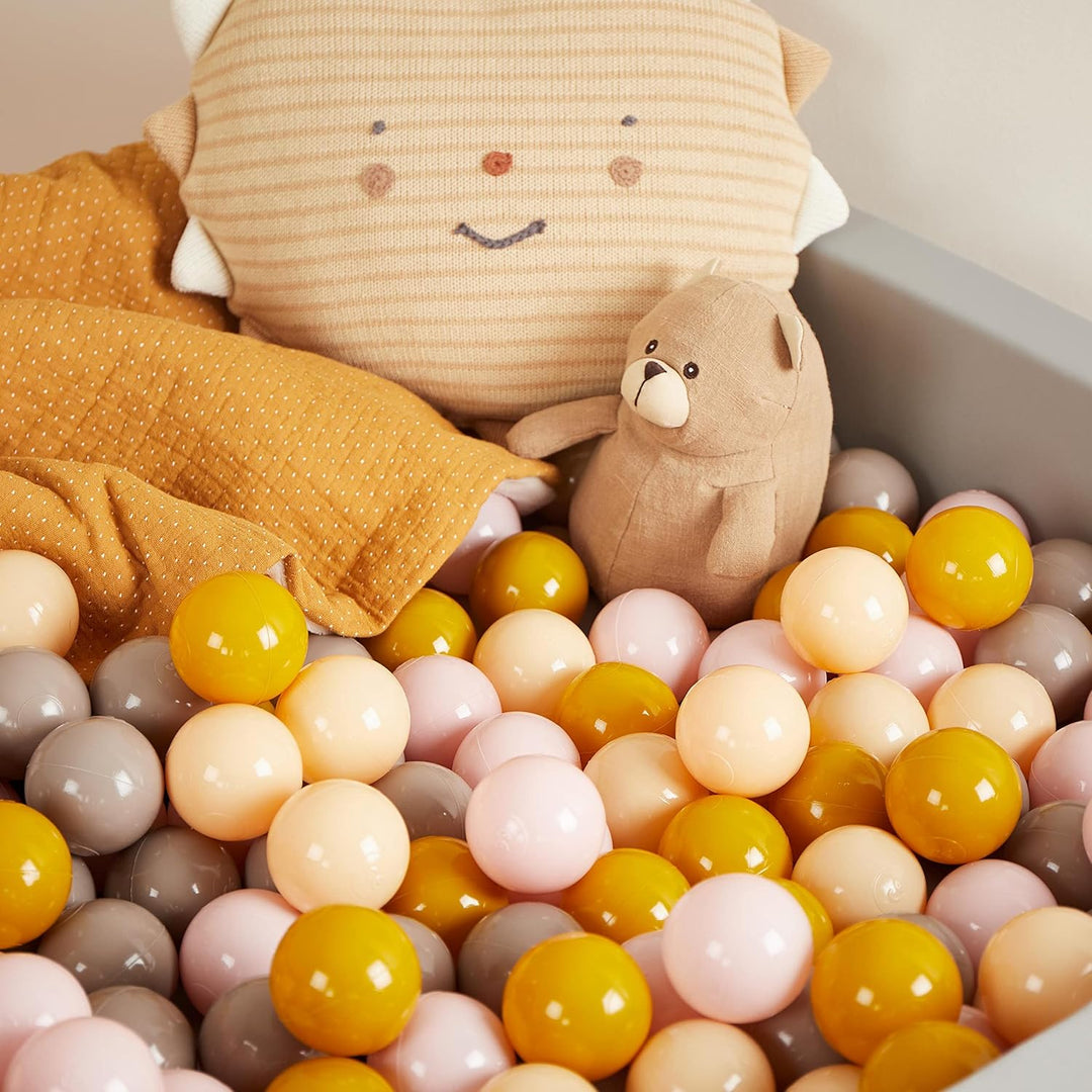 Bieco Bälle für Bällebad Sunrise | 100 Stück | Bunte Bälle | Bällebad Kinder | Bällebad Baby | Bälle