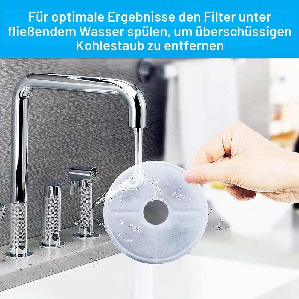 6er-Pack Cat-it Wasserbrunnenfilter Ersatz für Cat-it Blumenbrunnen, kompatibel mit Catit Design Sen