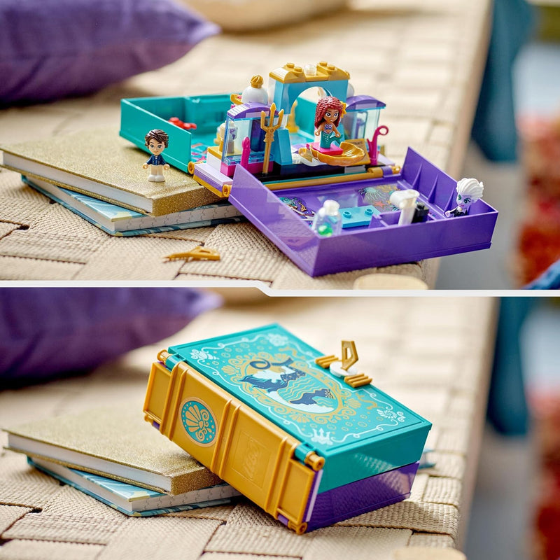 LEGO Disney Prinzessin Die kleine Meerjungfrau Märchenbuch Spielzeug zum Bauen für Kinder, Mädchen u