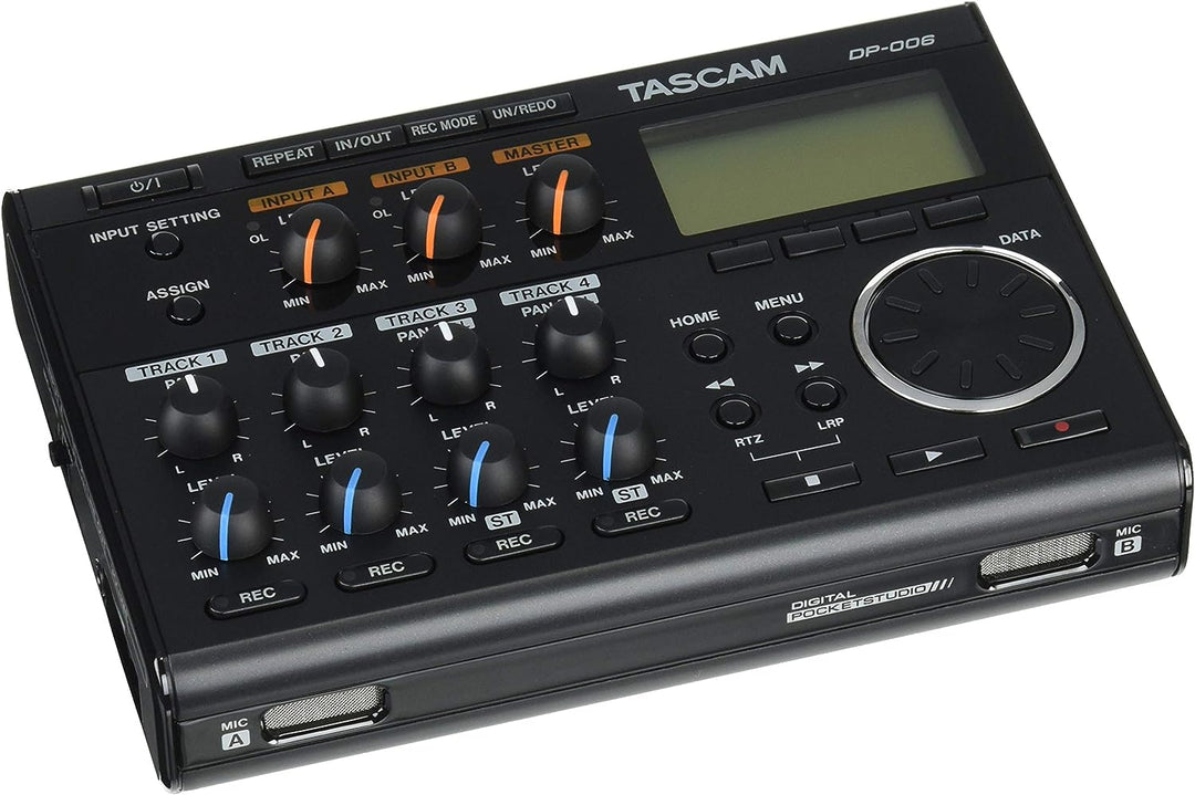 Tascam DP-006 – Digitales 6-Spur-Pocketstudio & PS-P520U Netzteil Bundle mit PS-P520U Netzteil, Bund