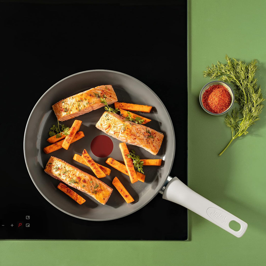 Tefal C42704 Renew On Bratpfanne 24 cm | Keramikversiegelung | umweltfreundlich recycelt | Thermo-Si