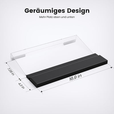 Tastatur Ständer mit Handgelenkauflage-Klearlook Winkelverstellbarer Tastatur Halter für Schreibtisc