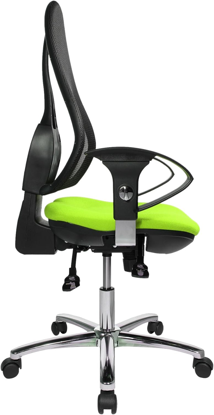 Topstar Open Point SY Deluxe, ergonomischer Syncro-Bandscheiben-Drehstuhl, Bürostuhl, Schreibtischst