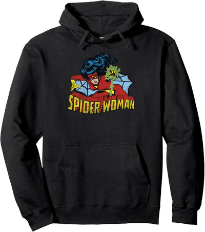 Marvel Spider-Woman Comic Portrait Pullover Hoodie
