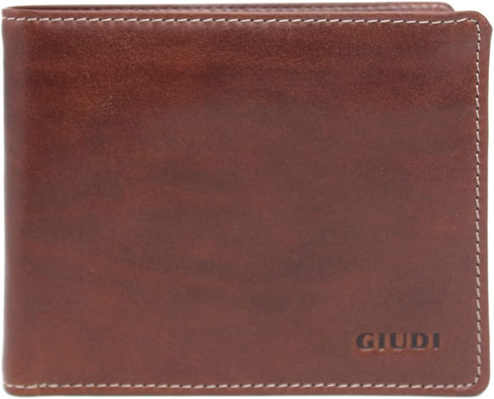 GIUDI ® Geldbörse Herren Wiener Schachtel Gross Rindsleder Cognac, Cognac