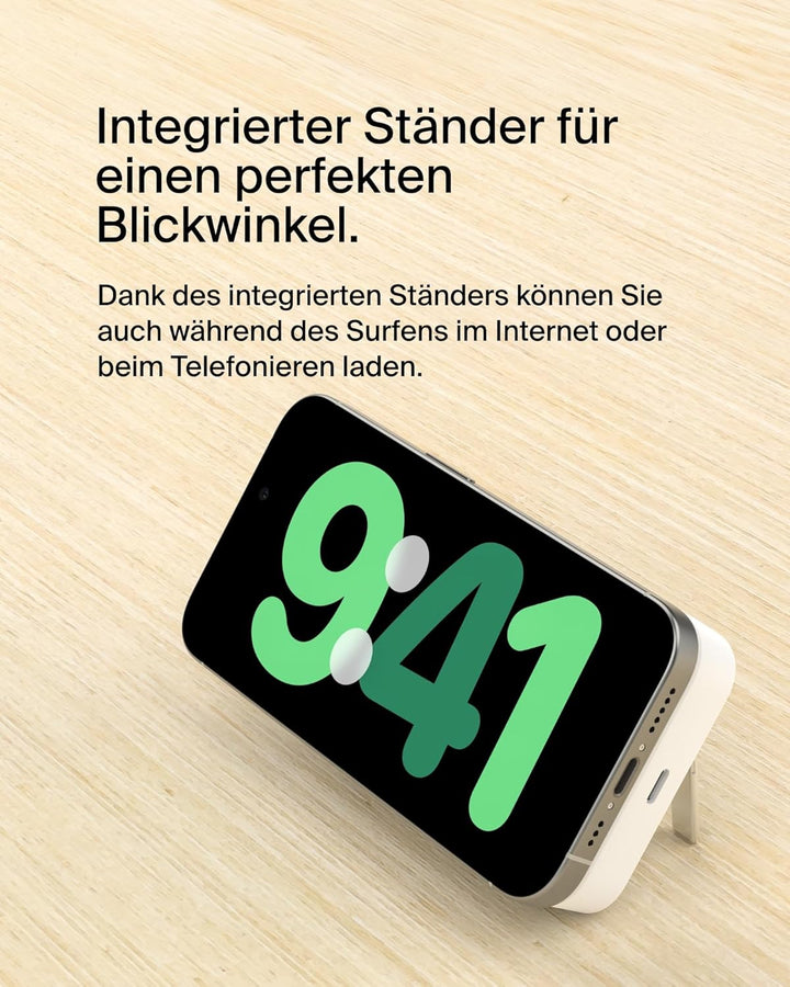Belkin BoostCharge Pro Kabellose Powerbank 10000mAh mit Qi2, MagSafe-Kompatibles Tragbares Ladegerät