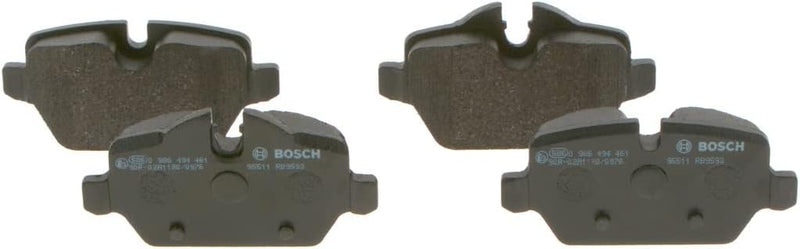 Bosch BP1382 Bremsbeläge - Hinterachse - ECE-R90 Zertifizierung - vier Bremsbeläge pro Set