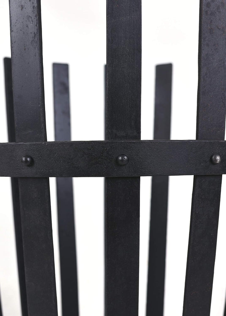 Battle-Merchant Feuerkorb gross rund 6mm Stahl geschmiedet vernietet 1a Qualität Feuerschale Feuerst