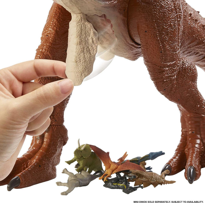 Jurassic World HBY86 - Riesendino Carnotaurus Toro-Dinosaurier-Actionfigur, Dinosaurier Spielzeug ab